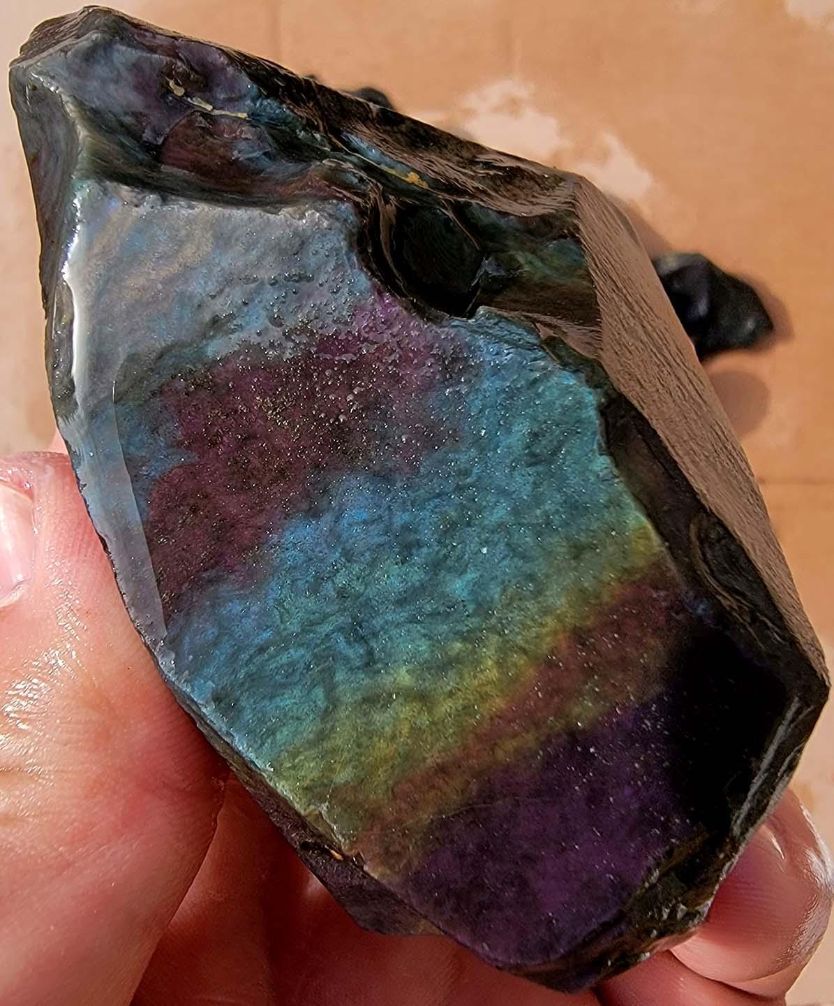 Random Pull RARE Mexican Velvet Obsidian Rough! Old Stock!