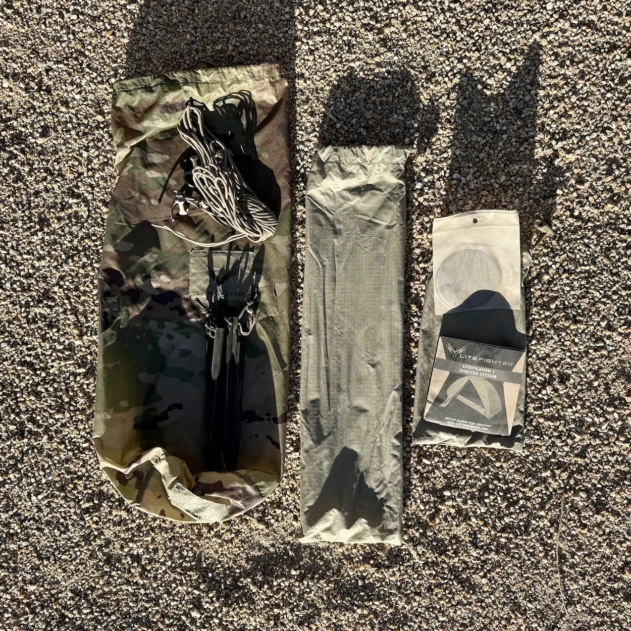 LiteFighter Combat Tent - US Army Issued One Person OCP Multicam - Lightweight