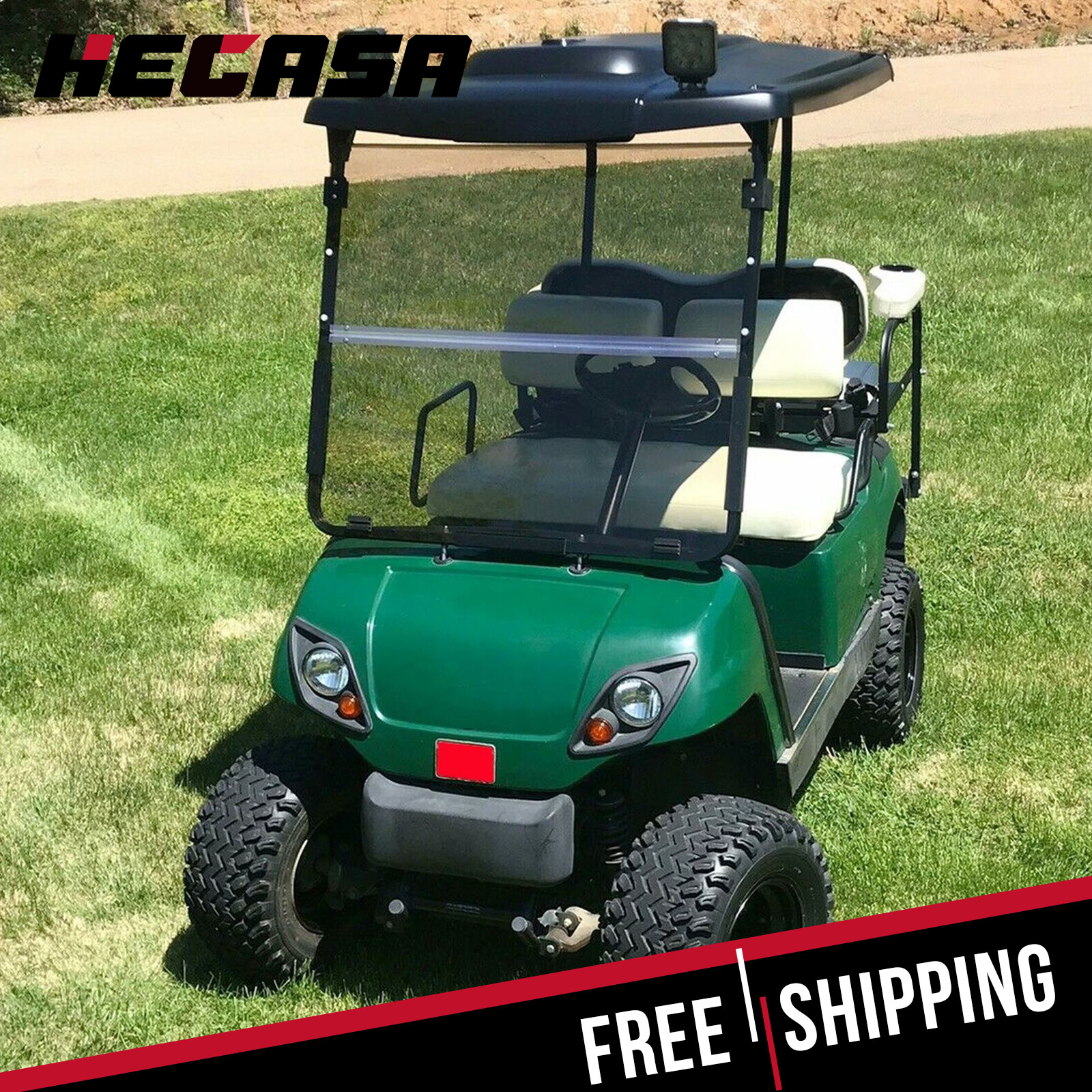 Tinted Windshield For 2003 2004 2005 2006 Yamaha G22 Golf Cart Impact Resistant