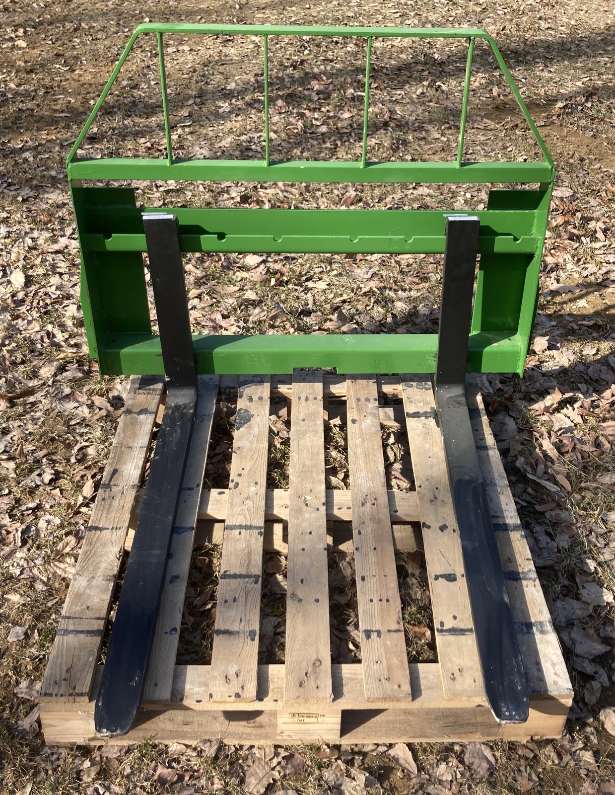 Kivel 42 In Forks-2000lb Pallet Forks for John Deere Tractors-Hook & Pin Mount