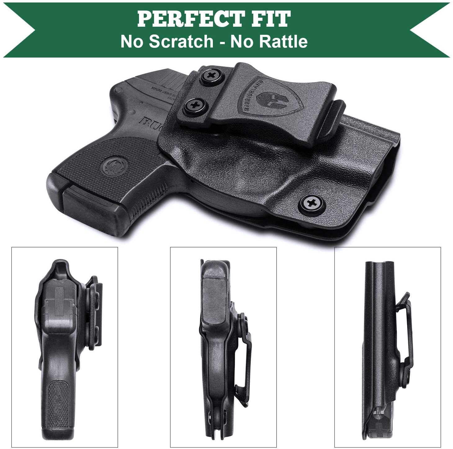 IWB Kydex Holster Fit Ruger LCP 380 Pistol Concealed Carry Holster for Men/Women