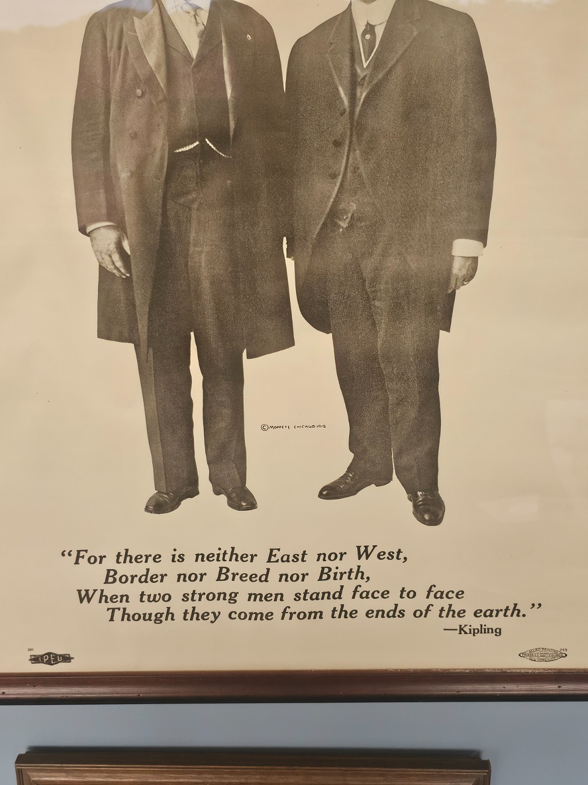 1912 Roosevelt-Johnson Campaign Poster Framed