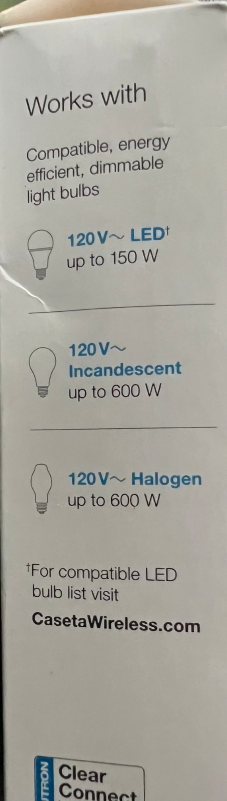 Lutron Caseta Smart Dimmer Switch & Remote Kit LED Wall & Ceiling Lights 8246/OB