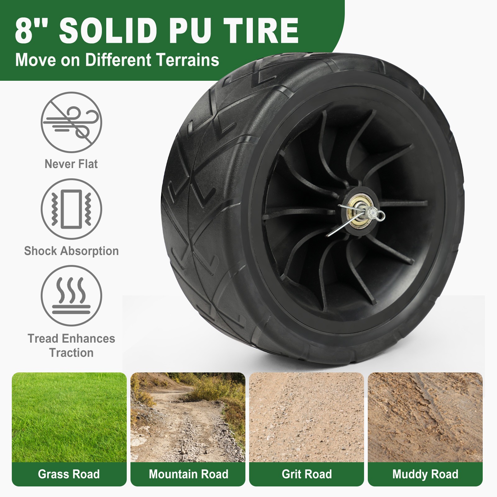 Hose Reel Cart for Garden Water Hose, Holds Up to 250 ft