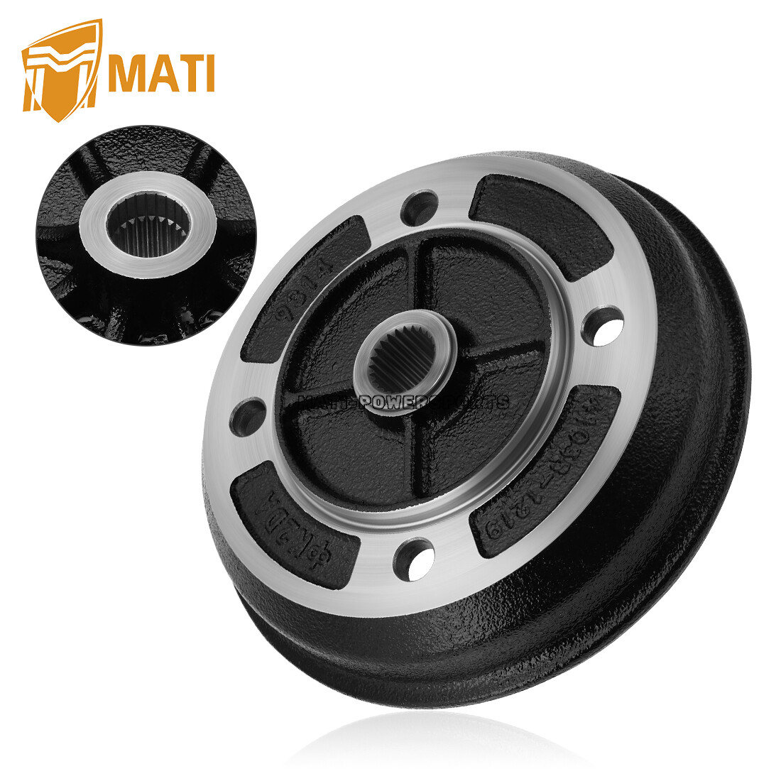 Rear Brake Drum for Kawasaki 41038-1226 Rear Brake Drum UTV Mule