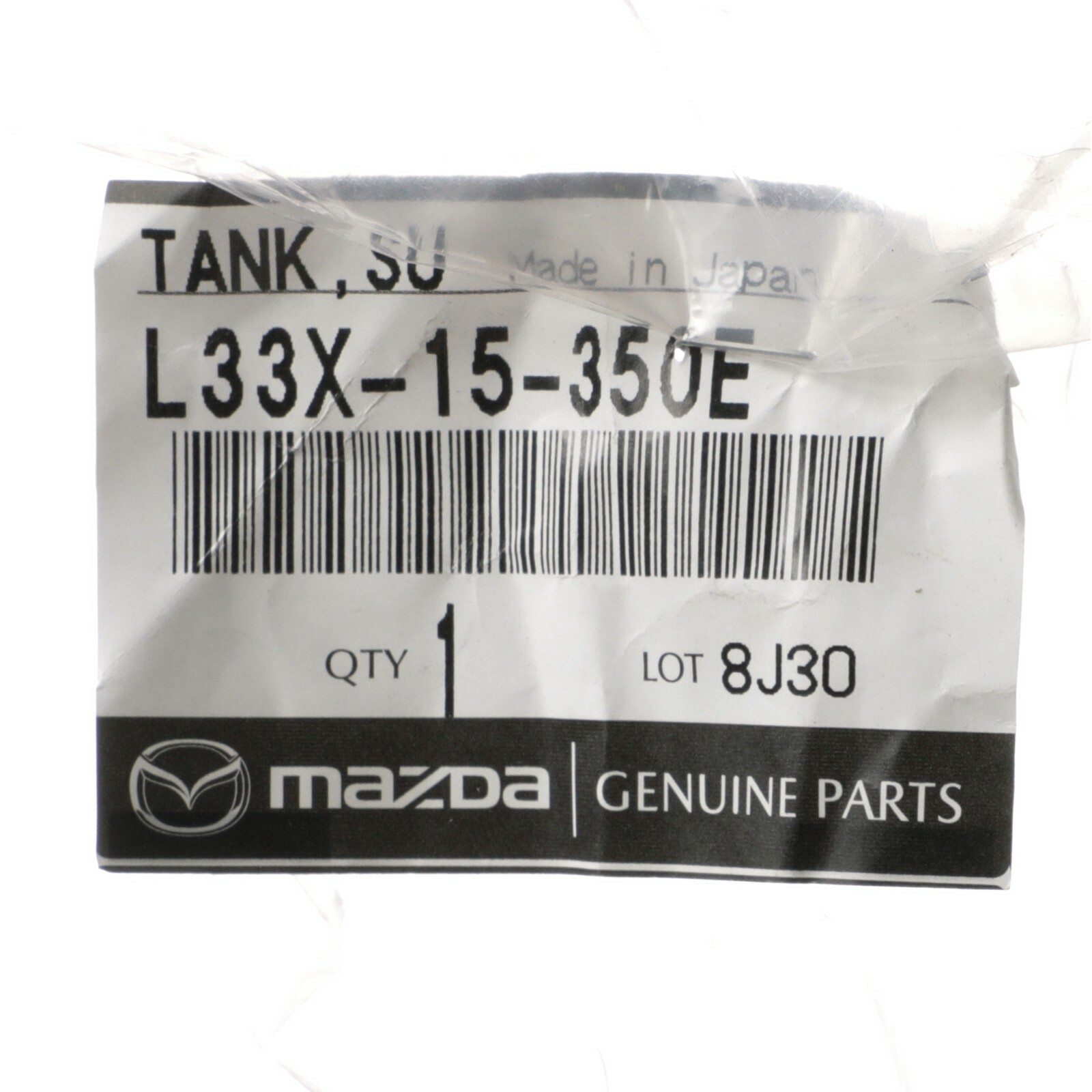 2007-2009 Mazda3 Mazda 3 Coolant Overflow Tank Bottle OE NEW L33X-15-350 GENUINE