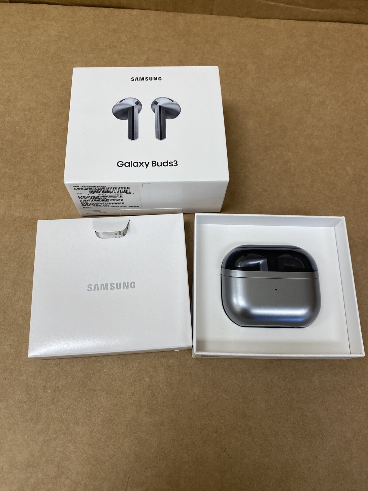Samsung Galaxy Buds3 SM-R530 True Wireless Bluetooth Earbuds Silver