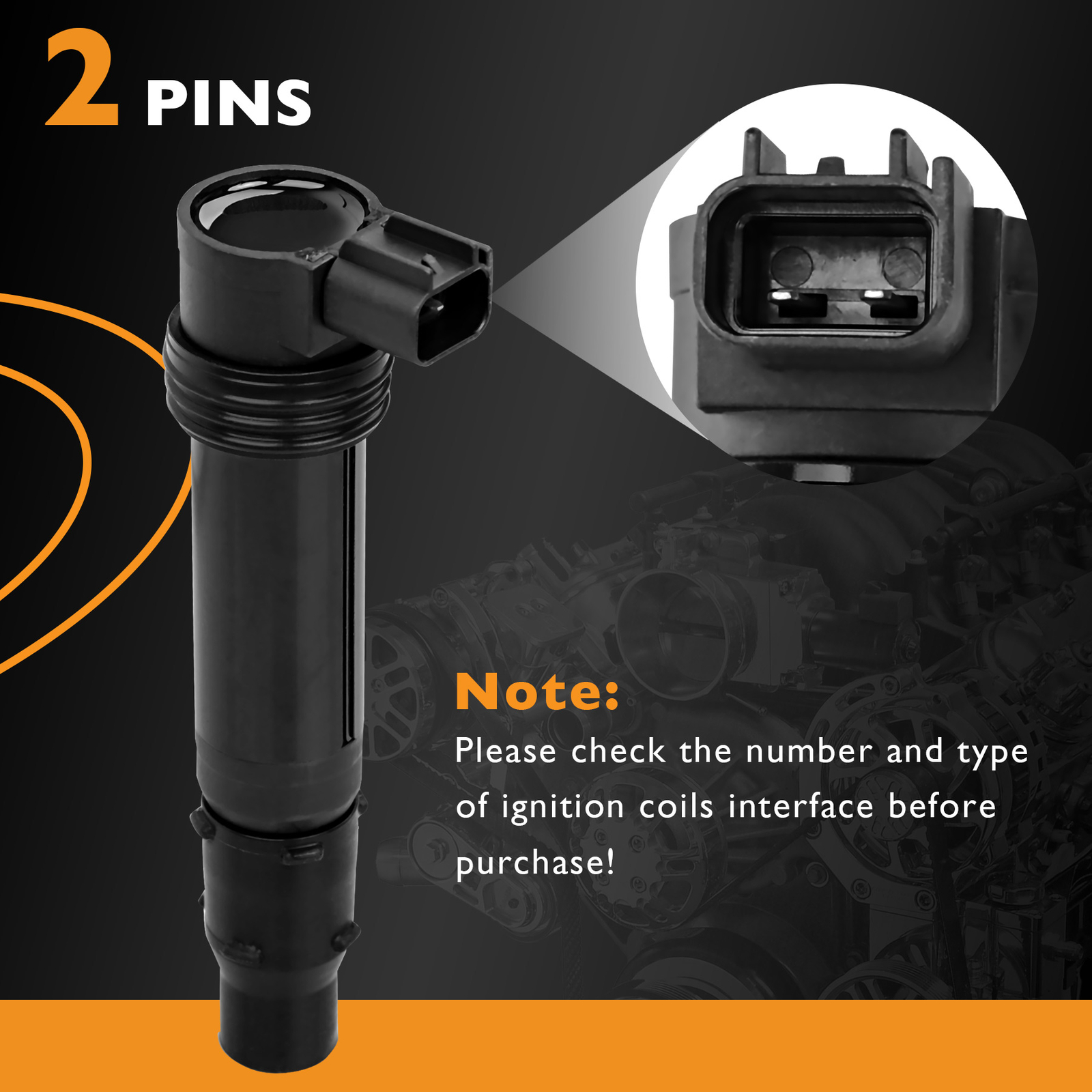 4x Ignition Coils Pack For 2003-18 Kawasaki Ninja ZX-6R ZX-6RR F6T570 21171-1282