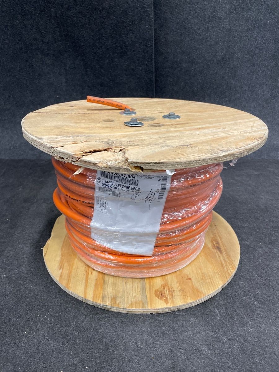 Kalas 640076.01.004 FLEXWHIP Welding Cable 250Ft, 1AWG, Copper, Orange*