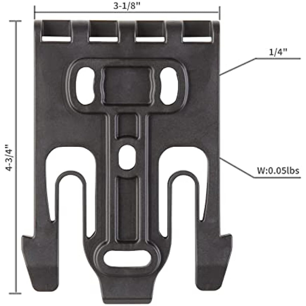 Fit Safariland Duty Holster Quick Locking System Kit with 2 QLS-19 & 2 QLS-22