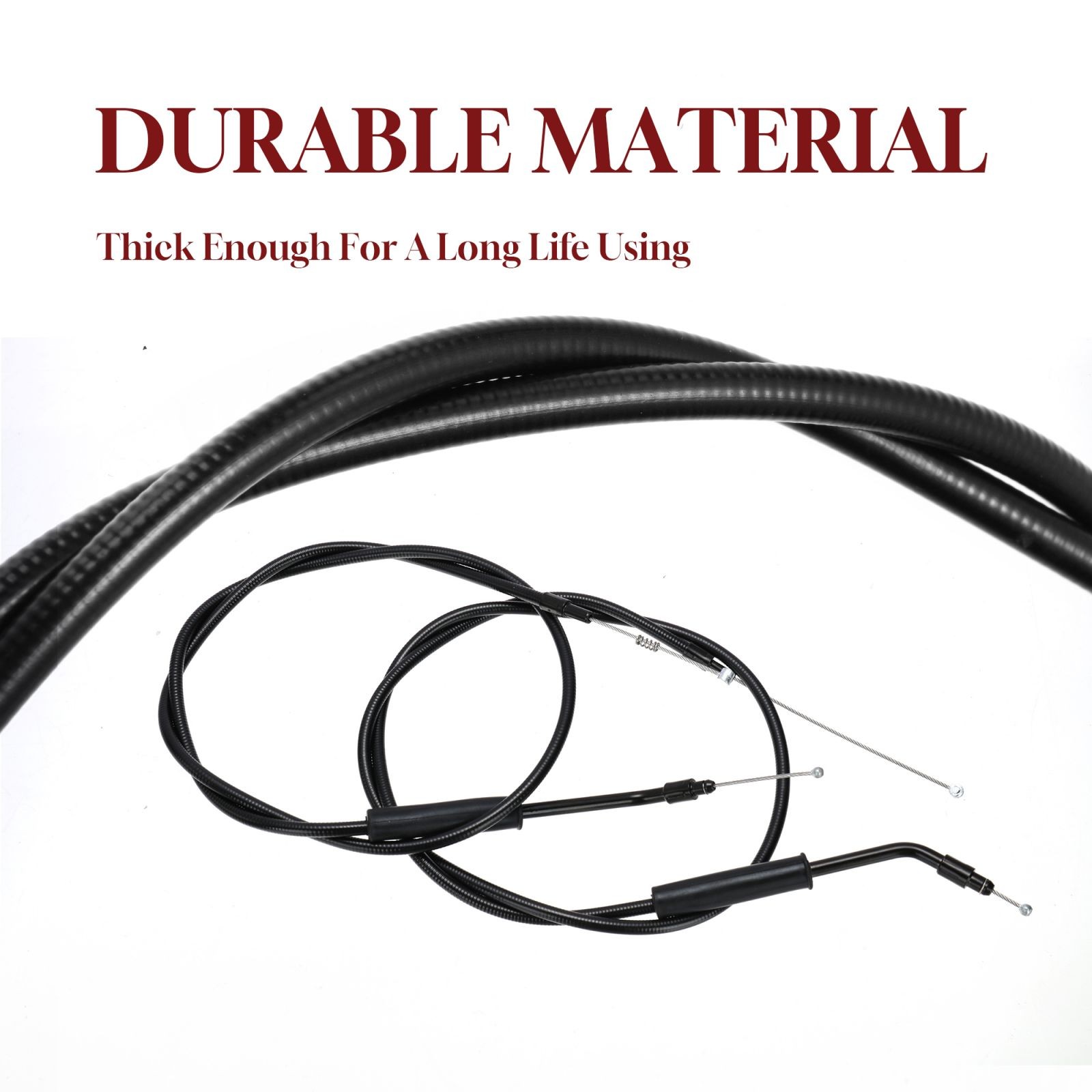 38" Sportster Throttle Idle Cable Kit for Harley XL 883 1200 12" Bar 2004-2006
