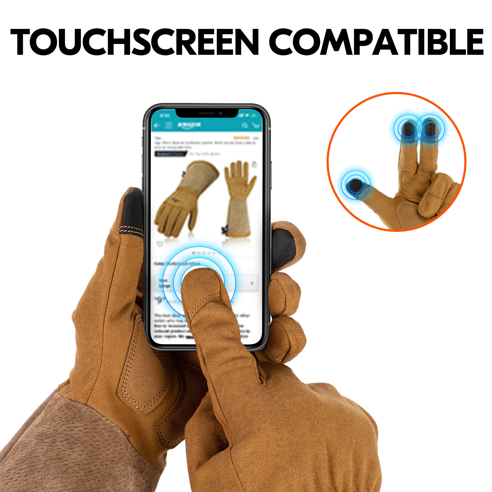 Vgo 1Pair Long Cuff Rose Pruning Thorn Proof Garden Gloves, Work Gloves(SL6592)