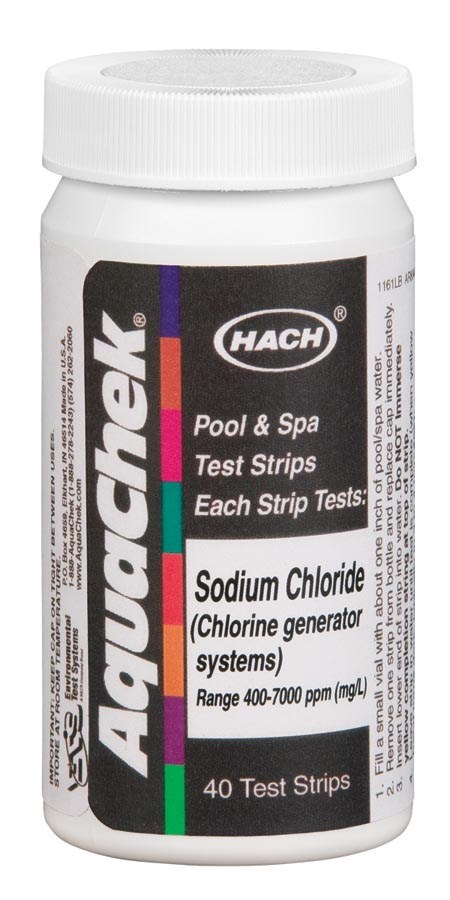 Aquachek White Salt Water Test Strips Pool 40 Ct Salt Chlorine Generator 561161