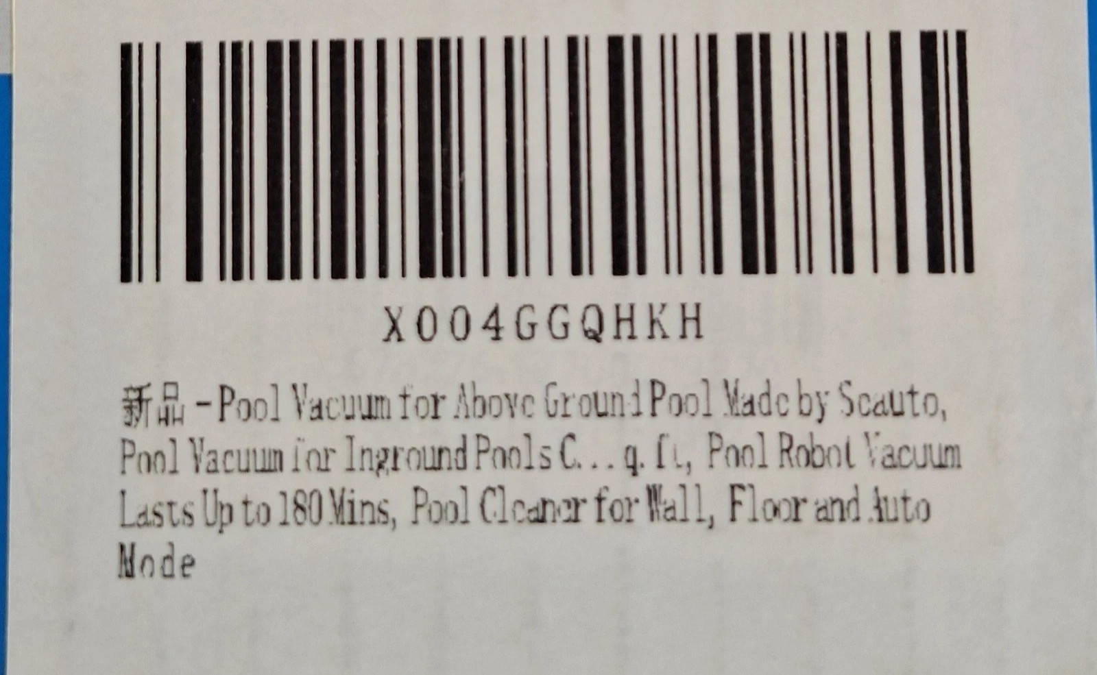 SEAUTO SAT 20 Cordless Robotic Pool Vacuum Cleaner FACTORY TESTED INSPECTED