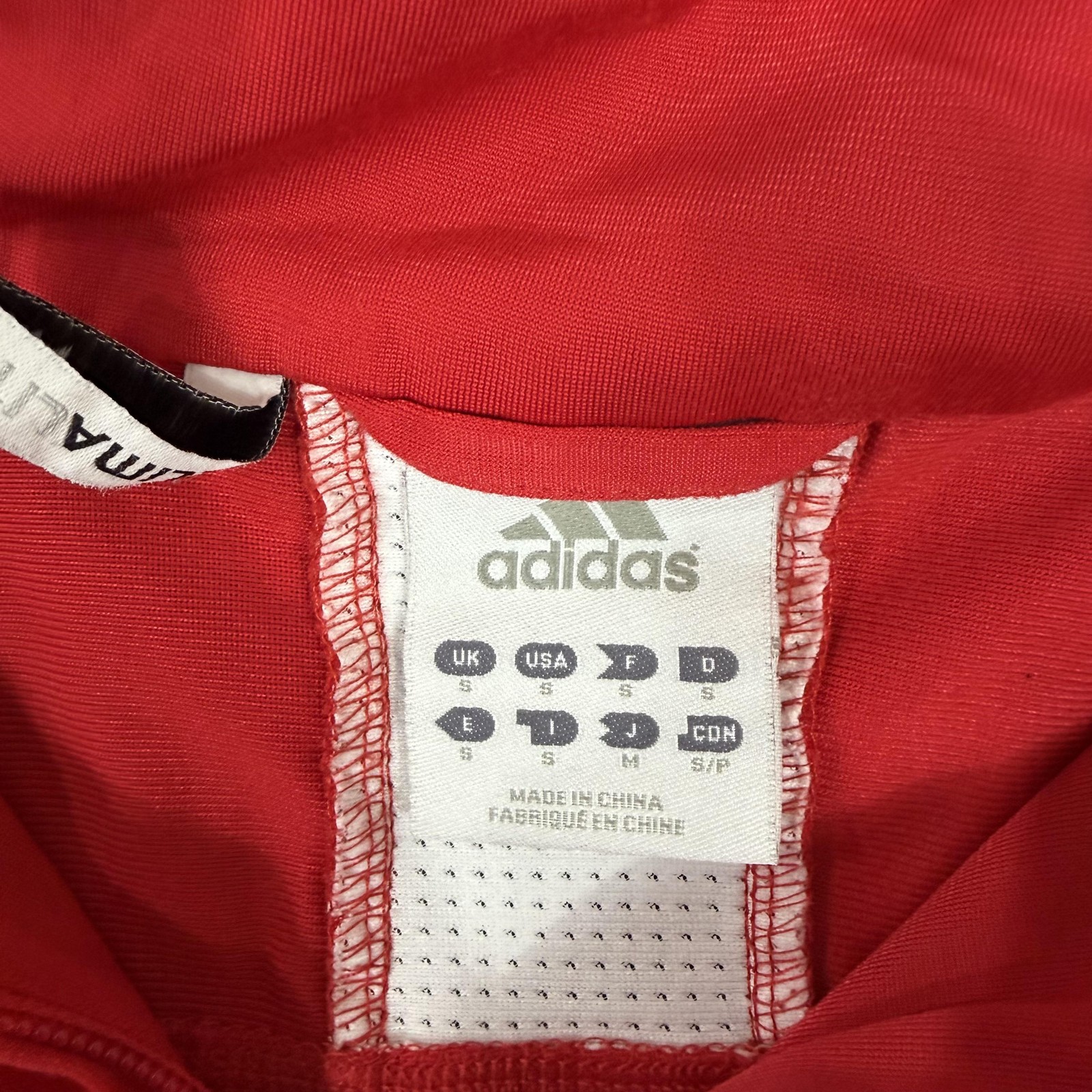 Chicago Fire FC Jacket Mens Small Red MLS Soccer Adidas Climalite Full Zip