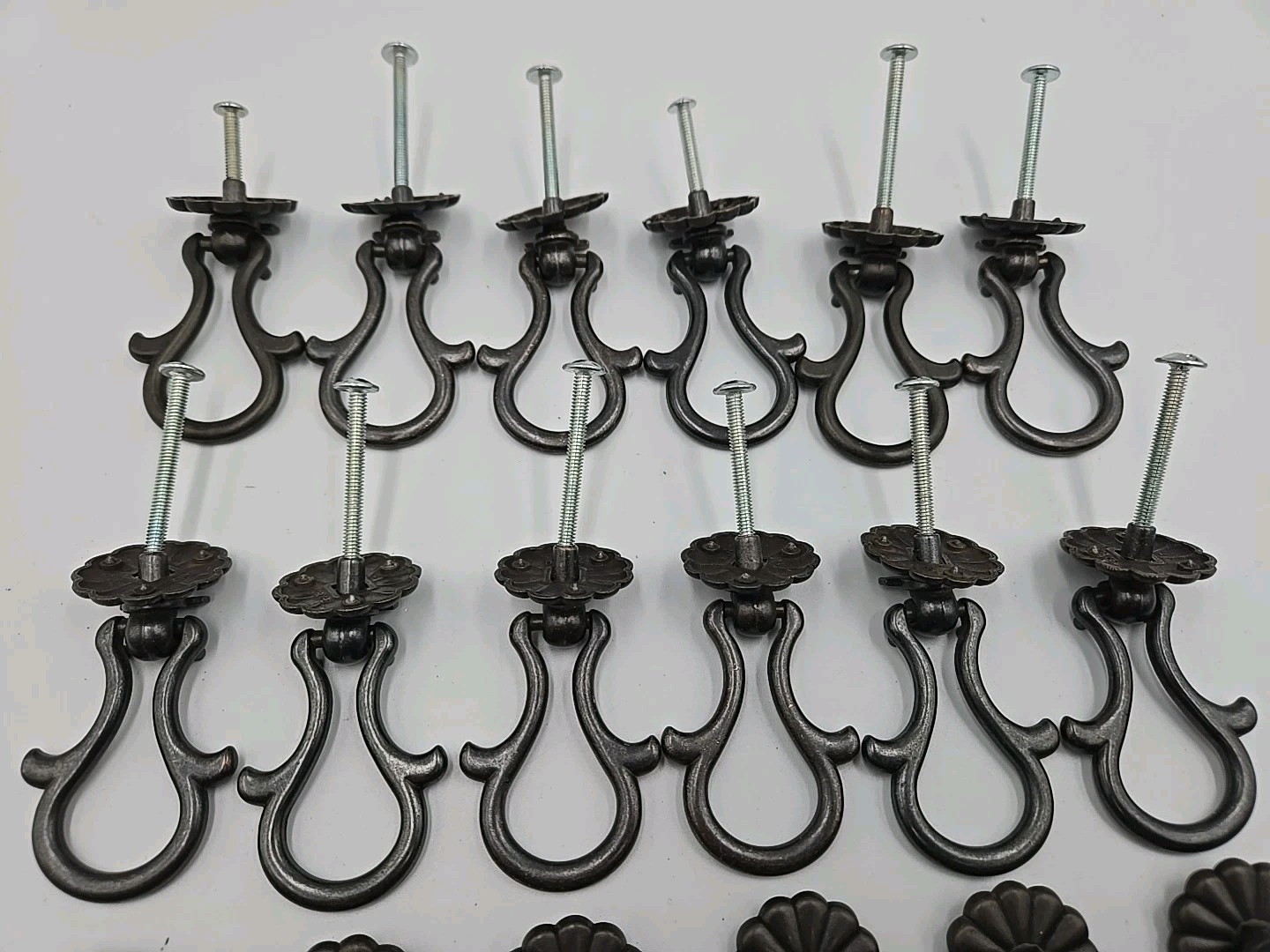 28 French Provincial Antique Drop Ring Drawer Pull Victorian Cabinet Handle