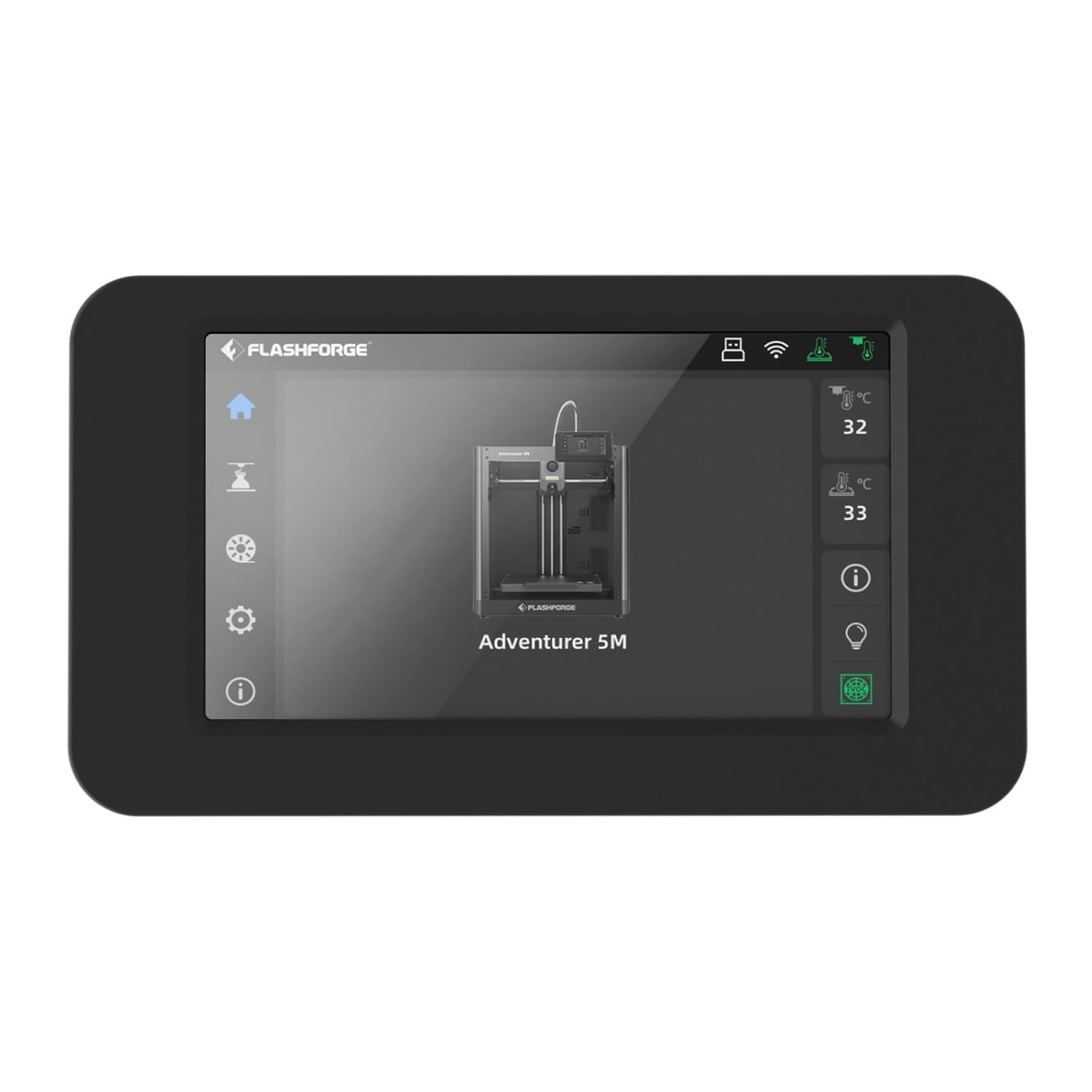 FLASHFORGE Adventurer 5M 4.3-Inch Touchscreen Assembly, Effortless Installation
