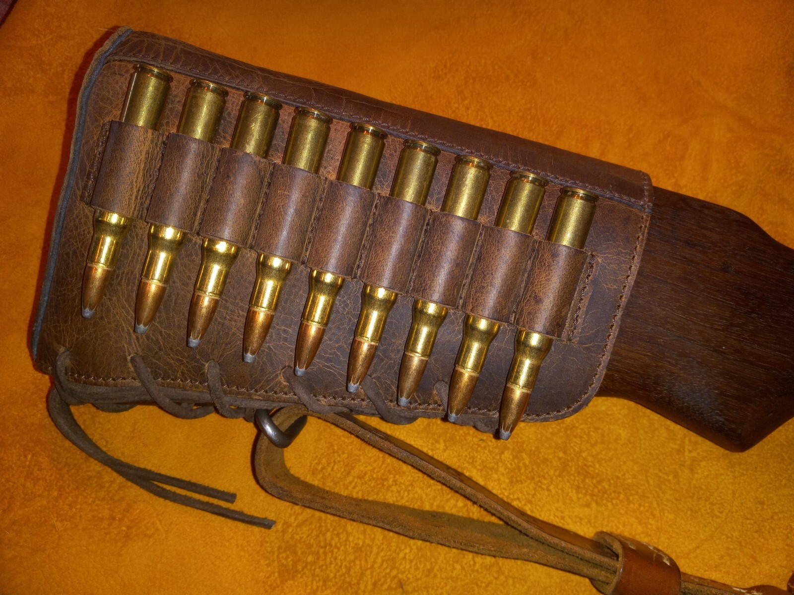 Lever Action Bolt Action Leather Rifle Recoil Cheek Pad Made In The USA