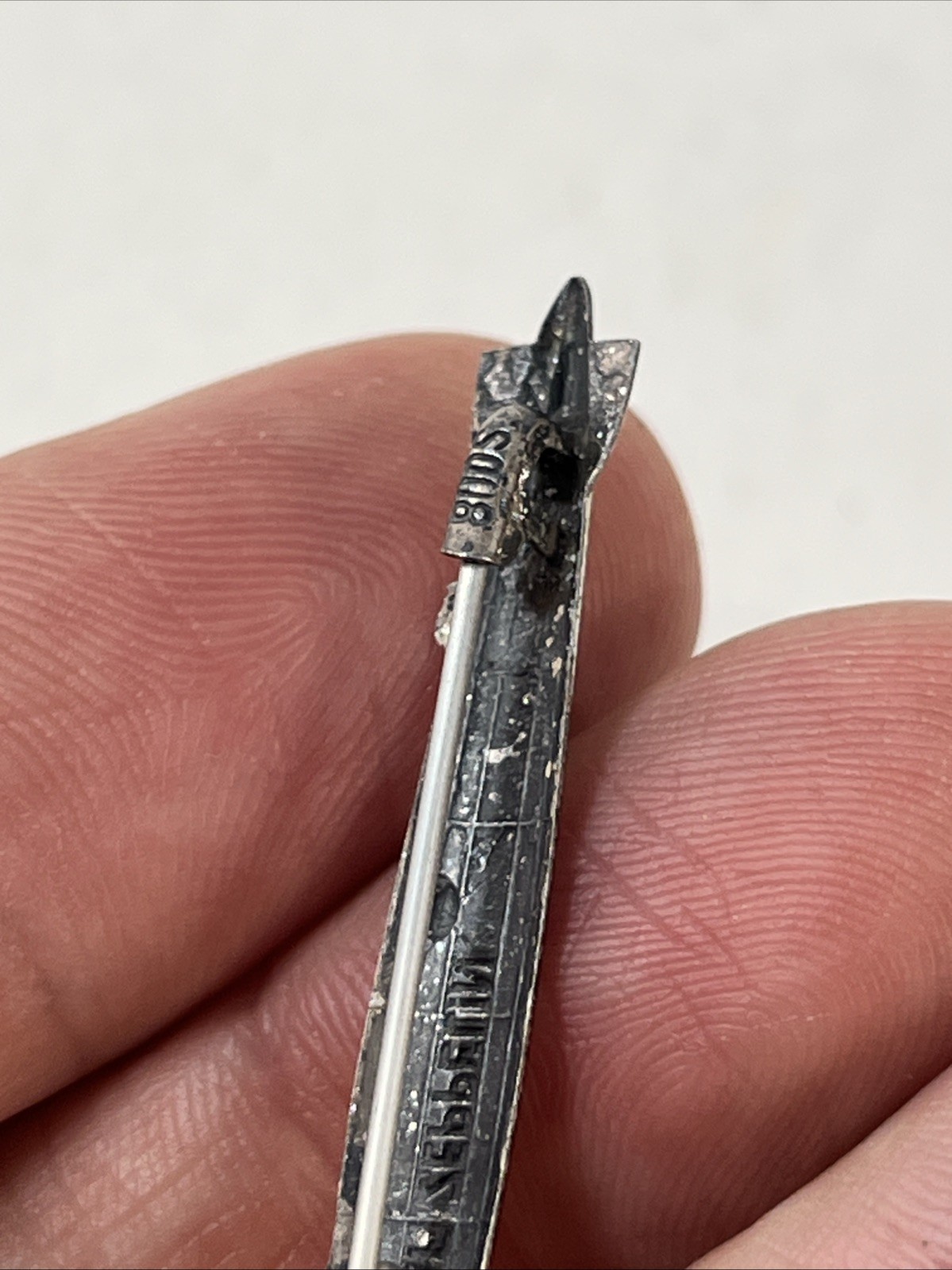 Graf Zeppelin Lapel Pin Vintage Some wear 1.5" long