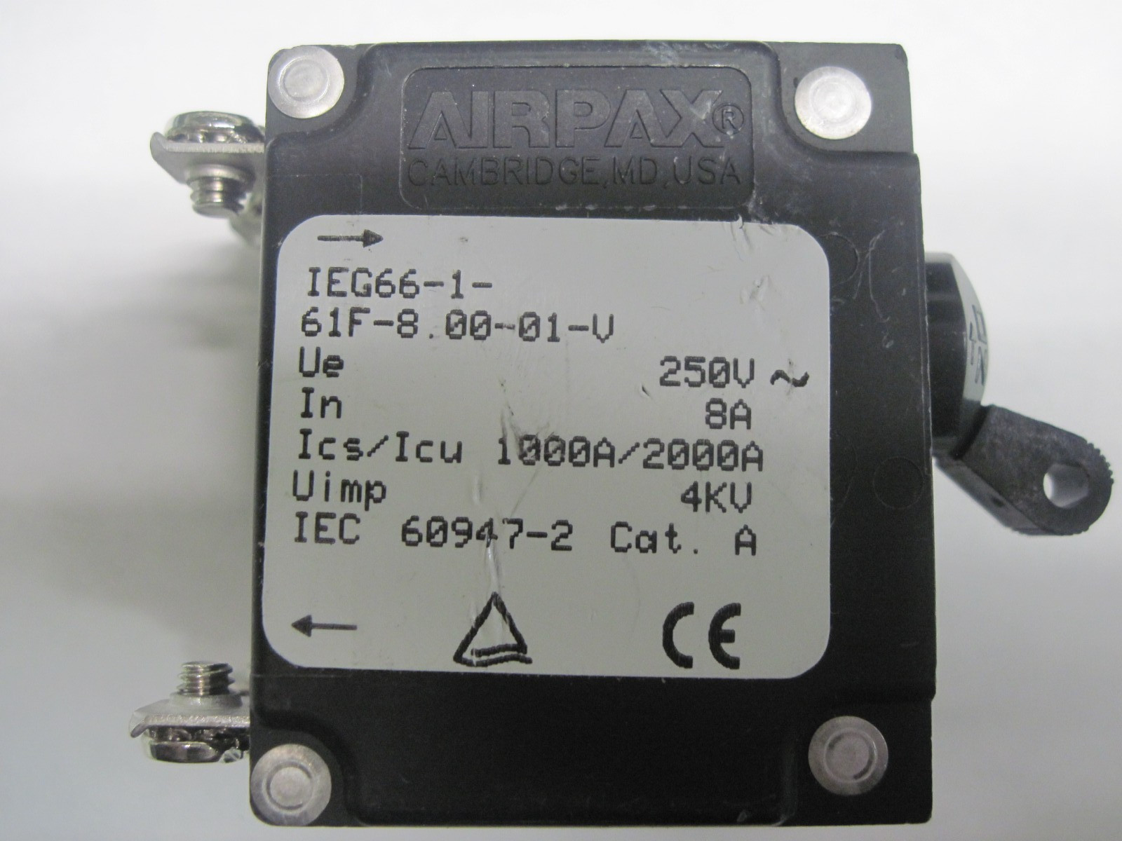 IEG66-1-61F-8.00-01-V AIRPAX