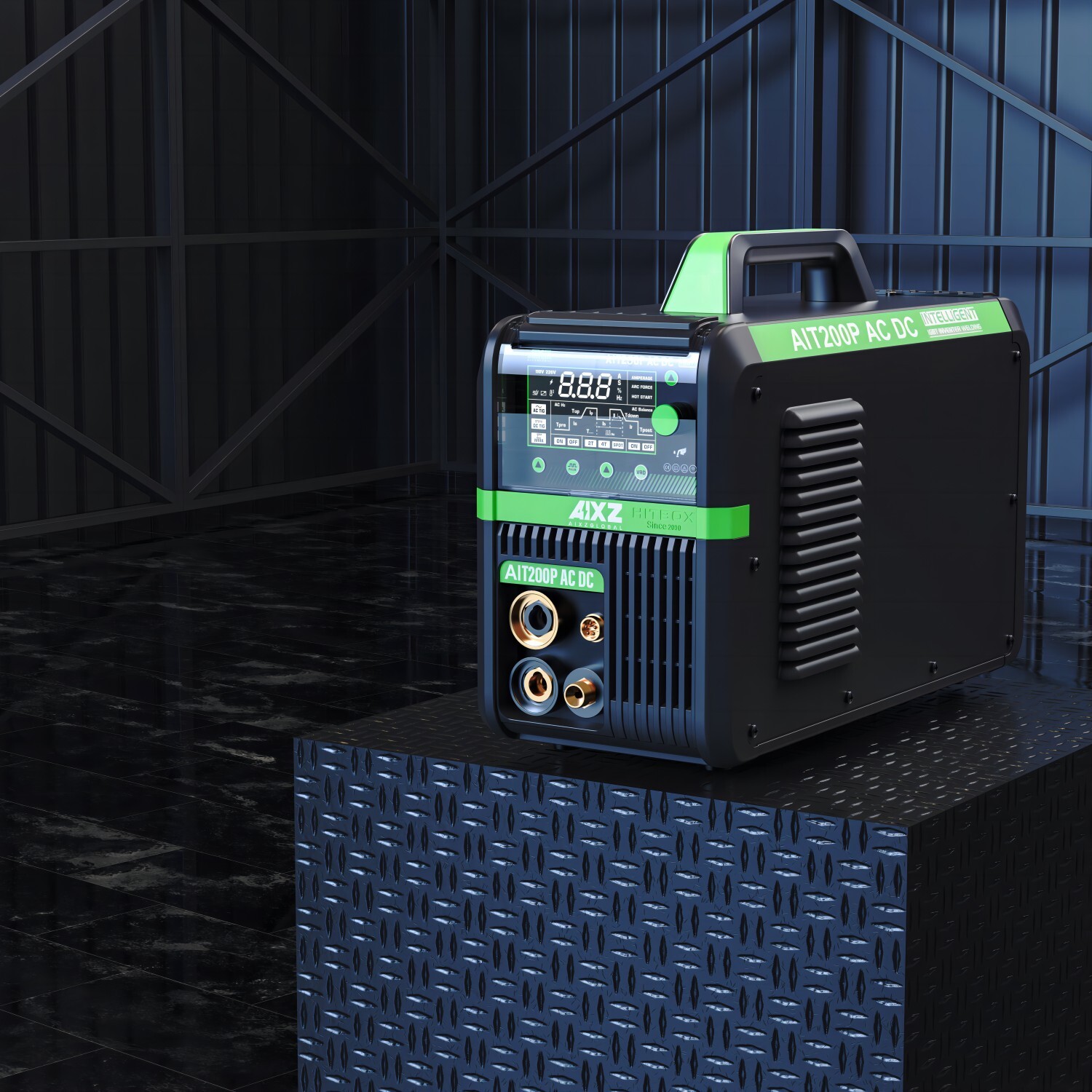 AIXZ 200A ACDC TIG Welder 110V 220V Aluminum TIG Pulse Spot MMA Welding Machine