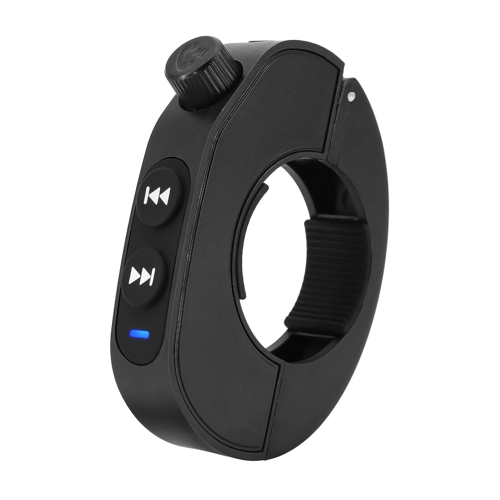 Black Wireless Bluetooth Media Button Remote Controller For Motorcycle Handlebar