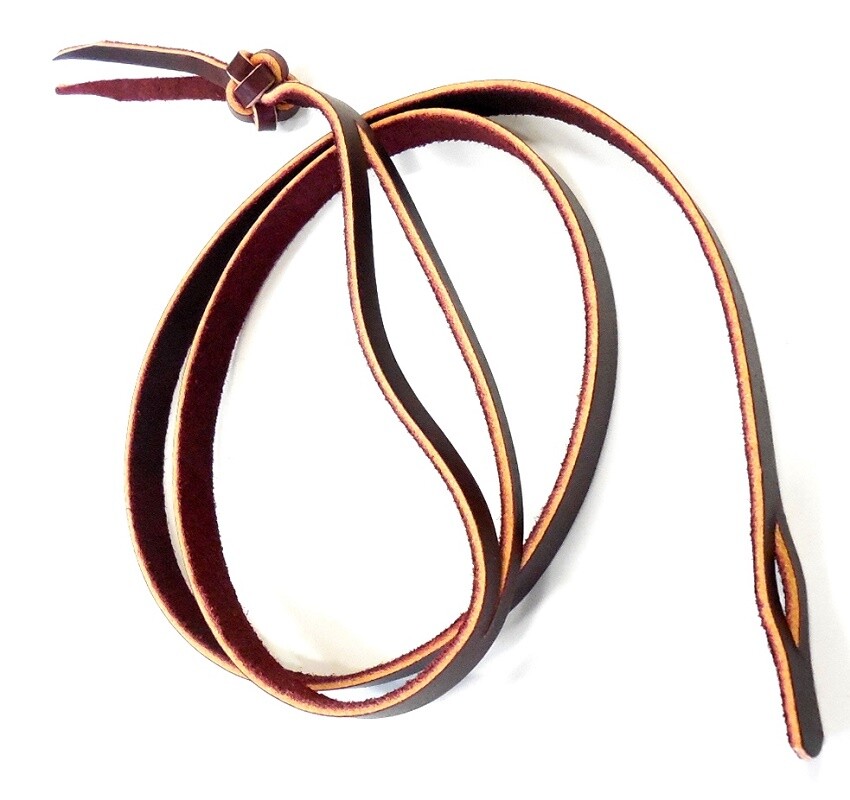 Lariat Rope Holder Strap Handmade Martin Saddlery with Button Knot New