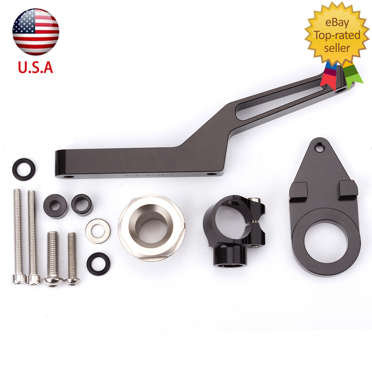 For Kawasaki Ninja 600 ZX636 ZX6R 2009-2024 Steering Damper Bracket Mount Kit