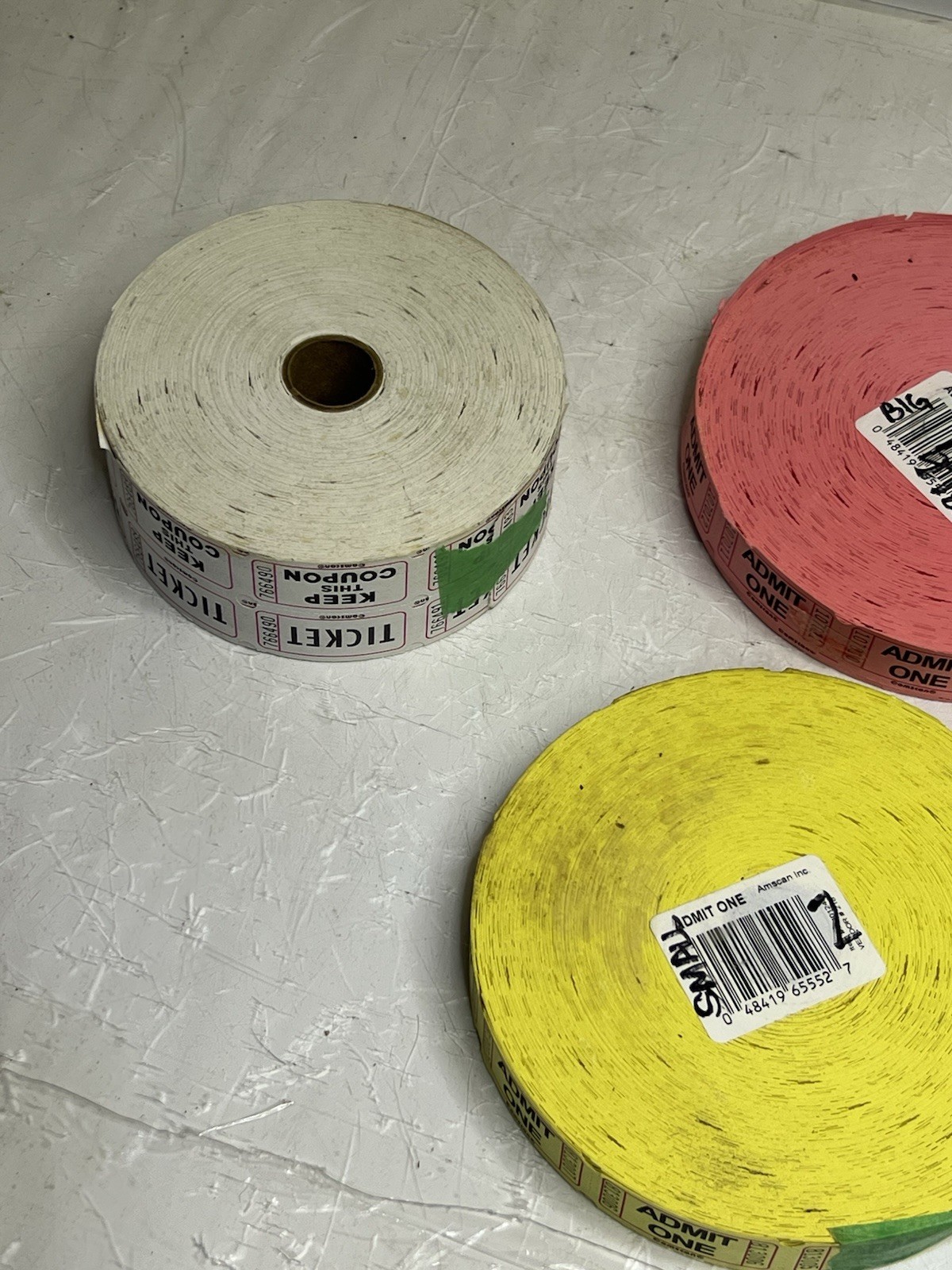 Thousands of Tickets/Billets Admit One 50/50 Serial Numbers Raffle