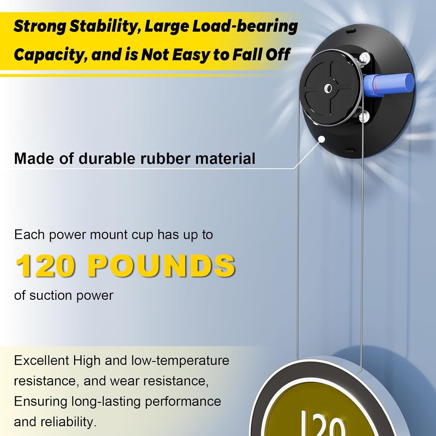 Starlink Mini Pole Mount, 8 Ft Starlink Mimi Mounting Kit with 4.5" Suction Feet