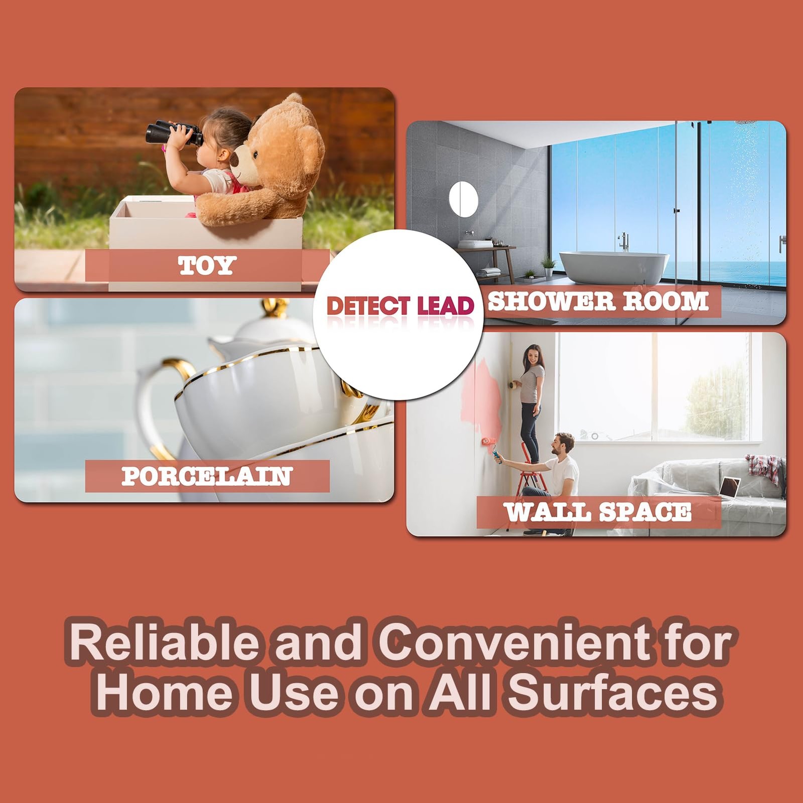 AssuTest Lead Test Kit 30 Immediate Result Swabs Results in Just 30 Seconds.