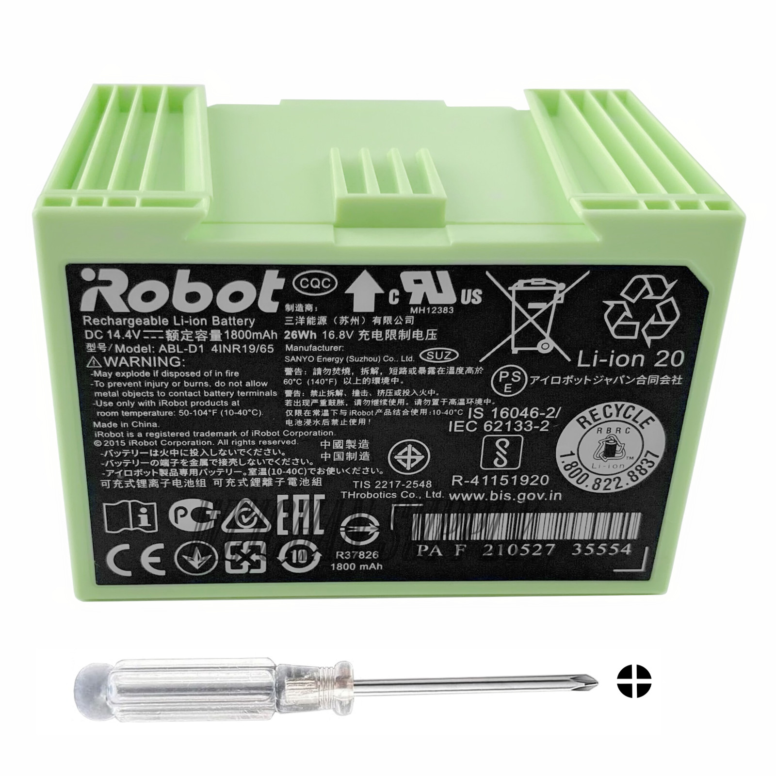 Genuine Battery For iRobot Roomba e5 e6 i1 i2 i3 i4 i5 i6 i7 i7+i8+ j5+ J6 J7