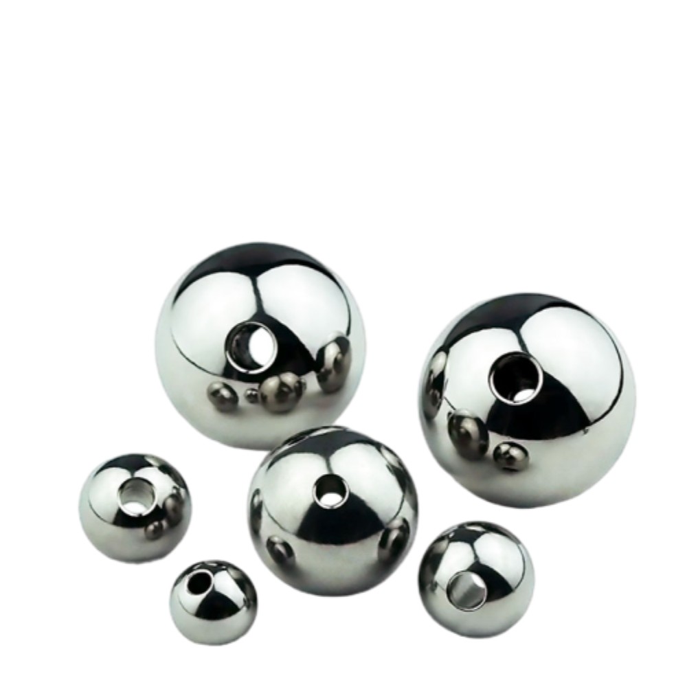 Stainless Steel Through Hole Balls Solid Perforated Steel Ball 2mm ~ 60mm