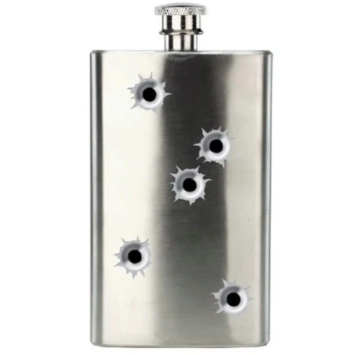5oz Bullet Hole Stainless Steel Flask