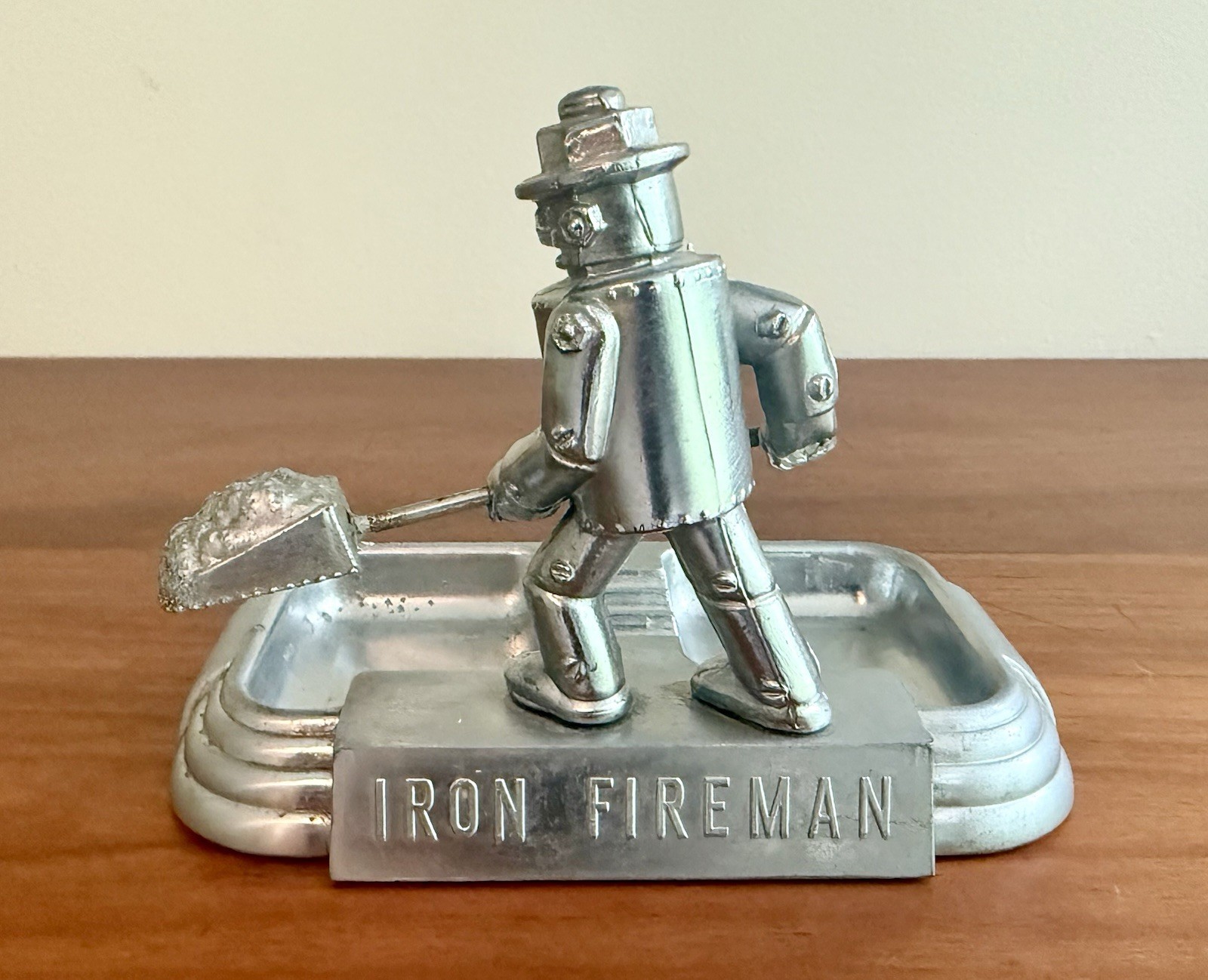 1920’s Art Deco Fireman Pen Holder Tray Trinket Dish Calling Card Cigar Ashtray