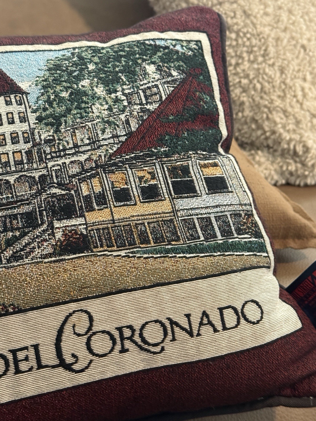 Hotel Del Coronado pillow decorative FREE SHIPPING Made In USA