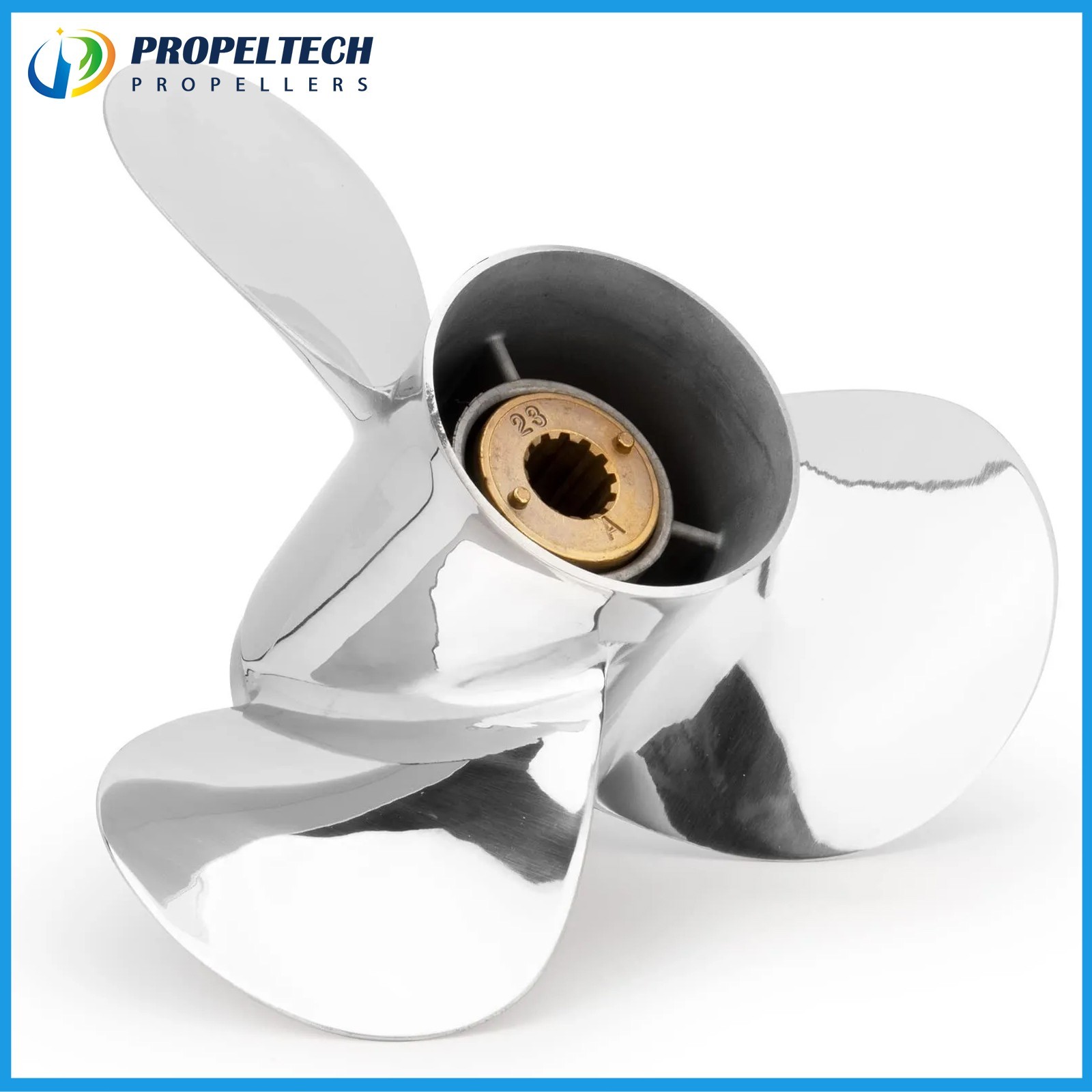 10.5X13 Stainless Outboard Propeller 10 1/2 x 13 For Mercury 2/4 Stroke 35-70HP