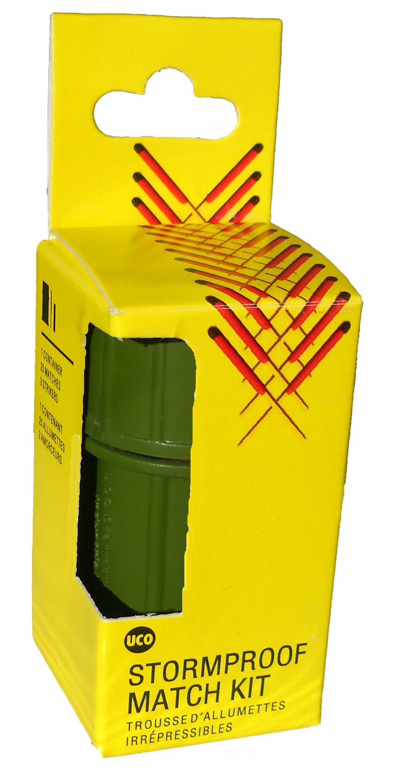 UCO Stormproof Match Kit with Waterproof Case, 25 Stormproof Matches and 3 St...