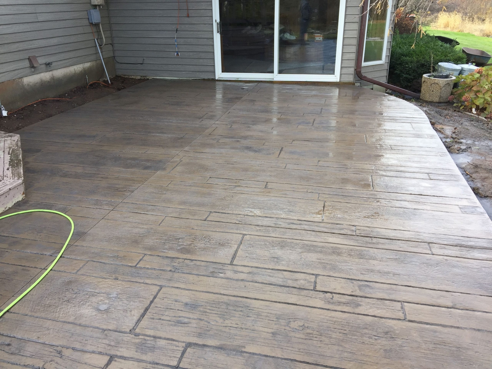 Centennial Plank Concrete Stamp Single by Walttools (Rigid/Green/4ft)