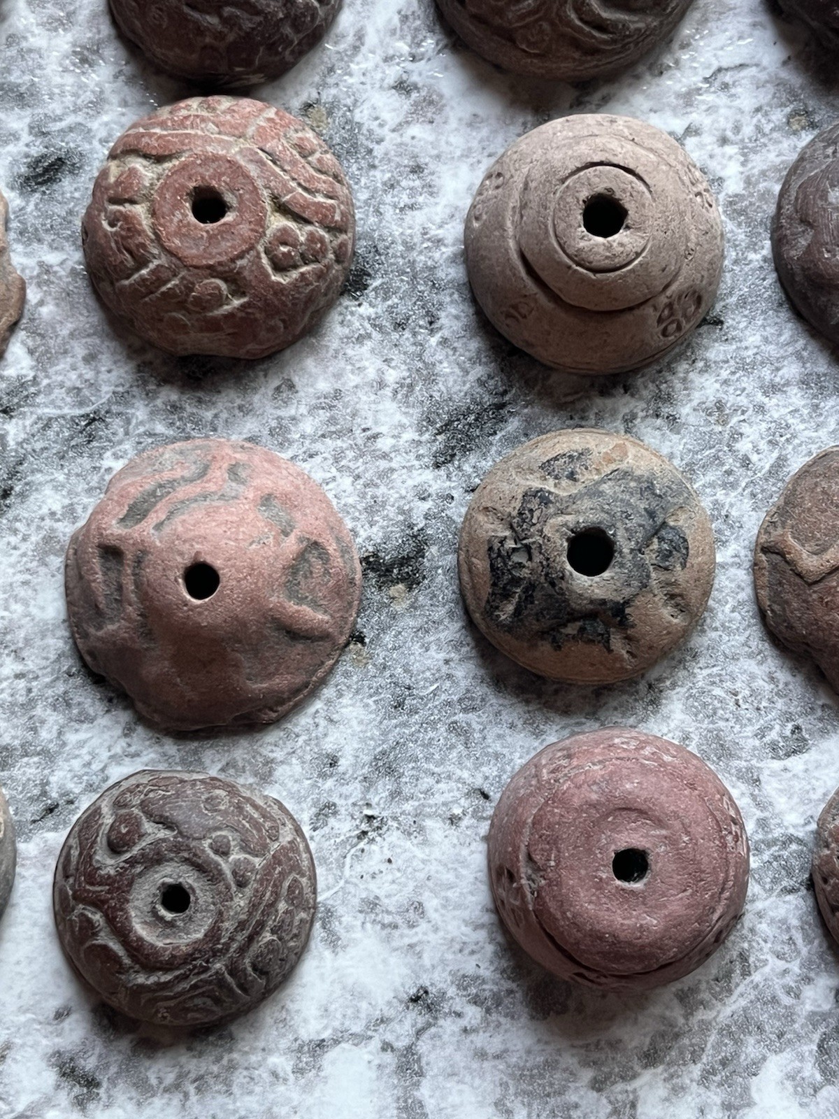 23 Teotihuacan Ancient Artifacts PreColumbian Beads Mayan Mezcala Free Shipping