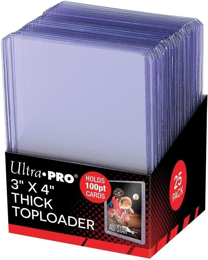 Ultra Pro 100pt Toploader NEW Top Load sealed 25, 50, 75, 100, 200 1000 YOU PICK