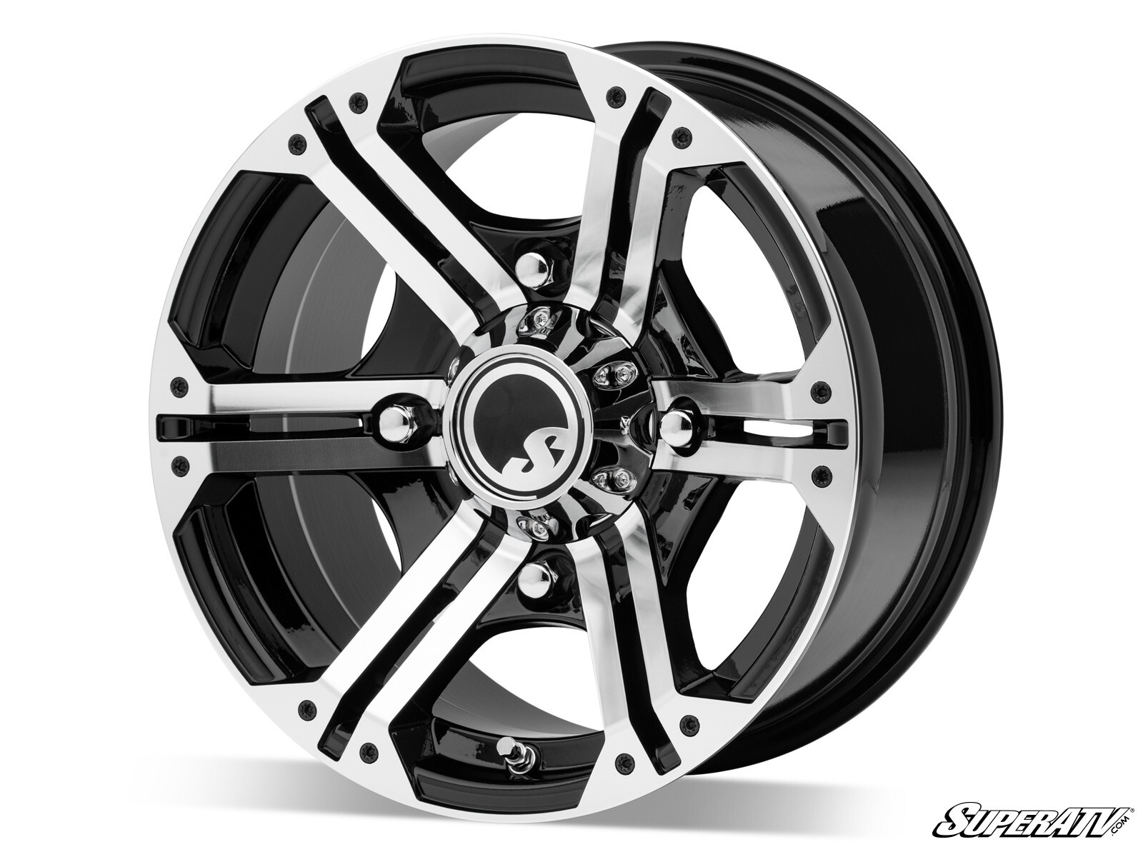 SuperATV 14" Bandit Wheel H-Series for Polaris 3/8'' & 12mm Studs (4/156)