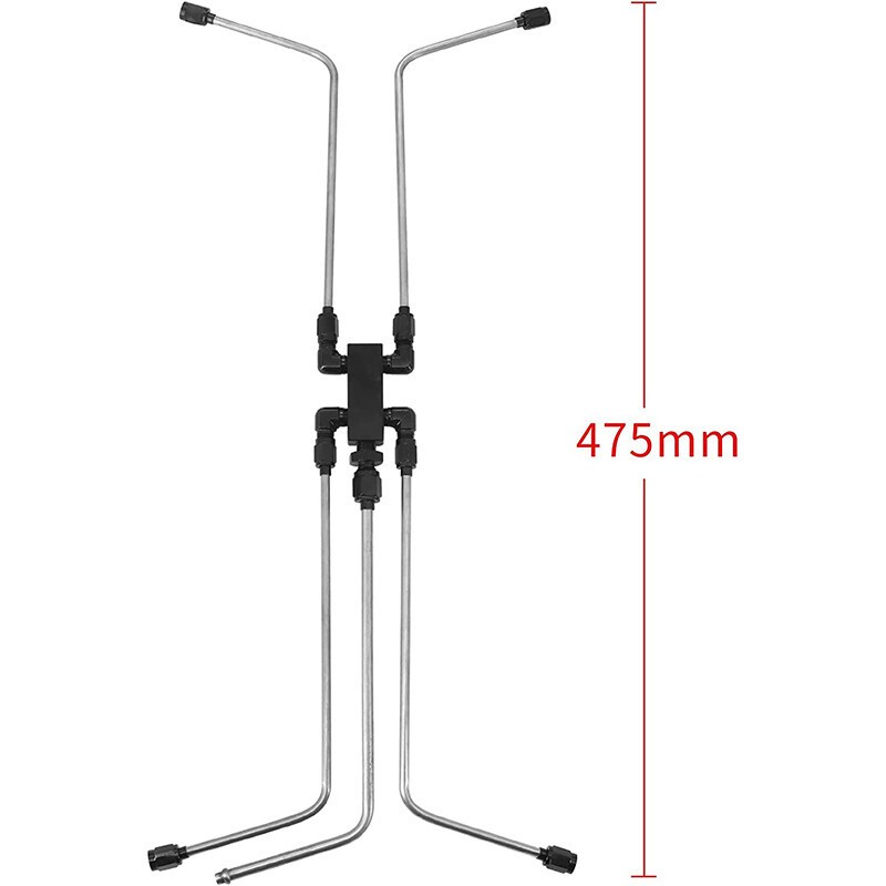 Stainless Steel Complete Coolant Crossover Steam Vent Kit Parts For LS1 LS2 LS3