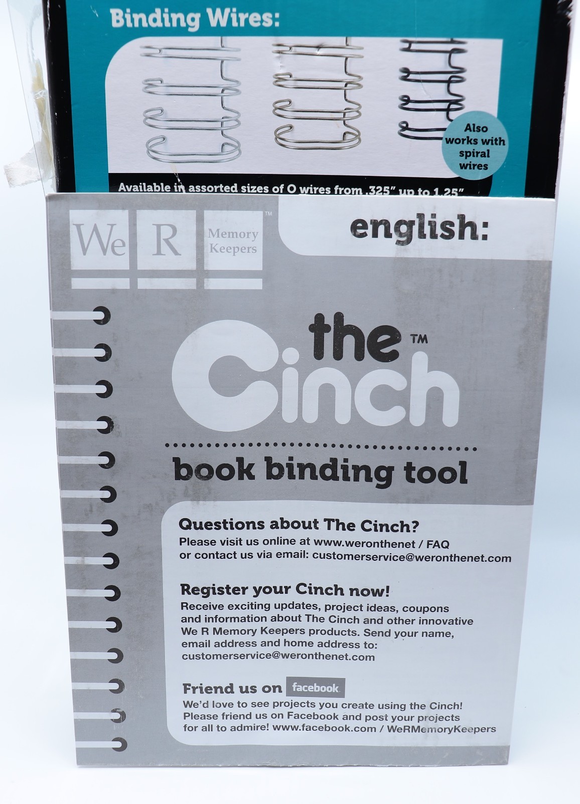 The Cinch We R Memory Keepers Book Binding Machine Tool New *US TARIFF PAID