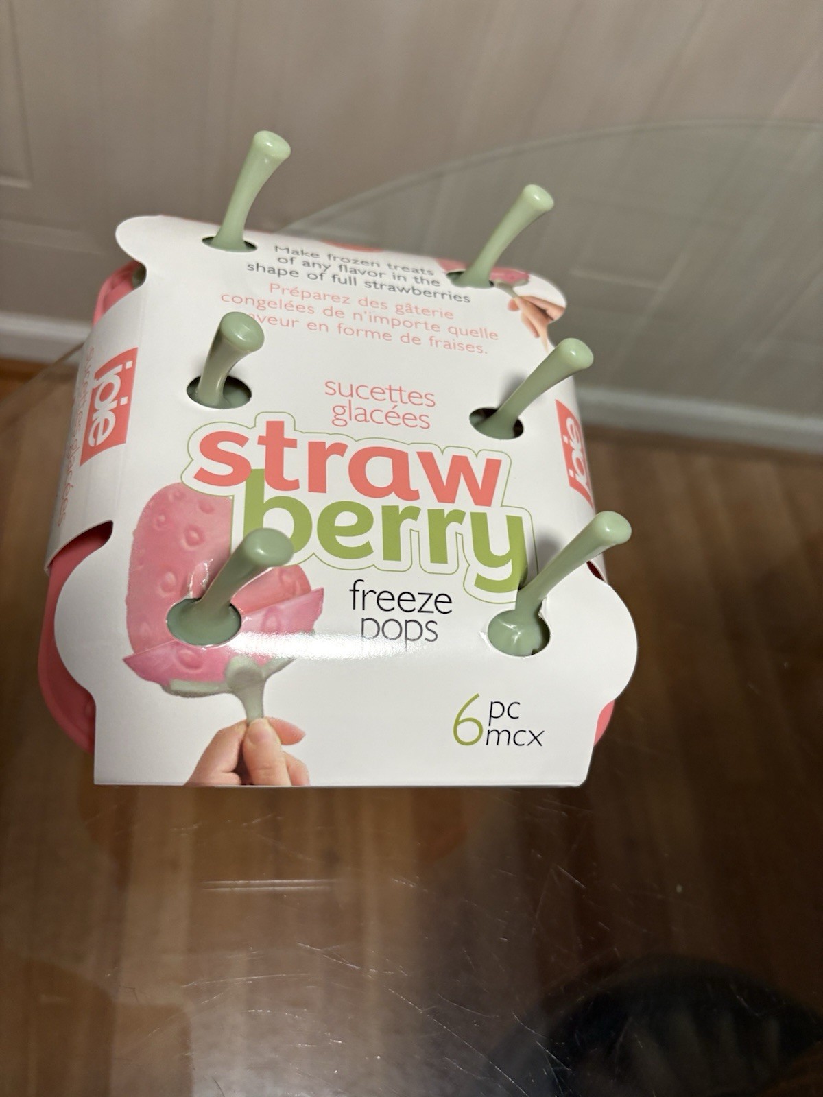 JOIE STRAWBERRY 🍓 SHAPED FREEZE POPS (MAKES 6)