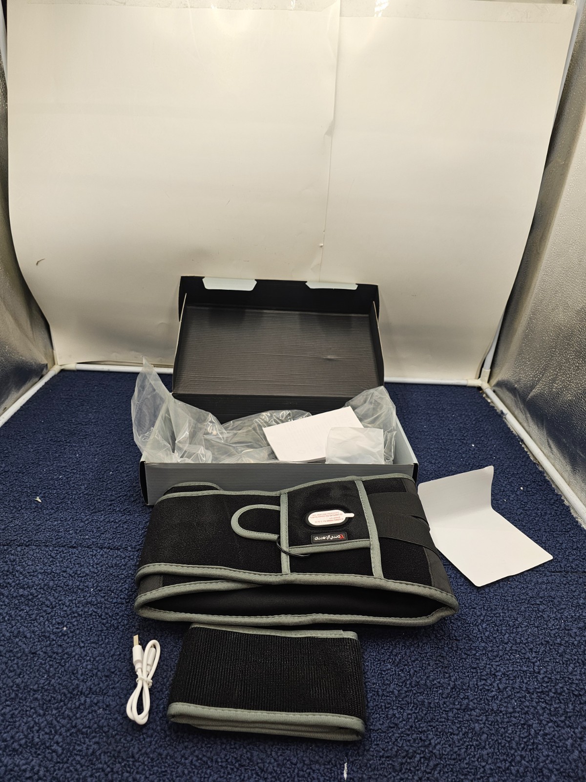 Comfytemp K9224 Cordless Heating Pad with Massager for Back Pain Relief