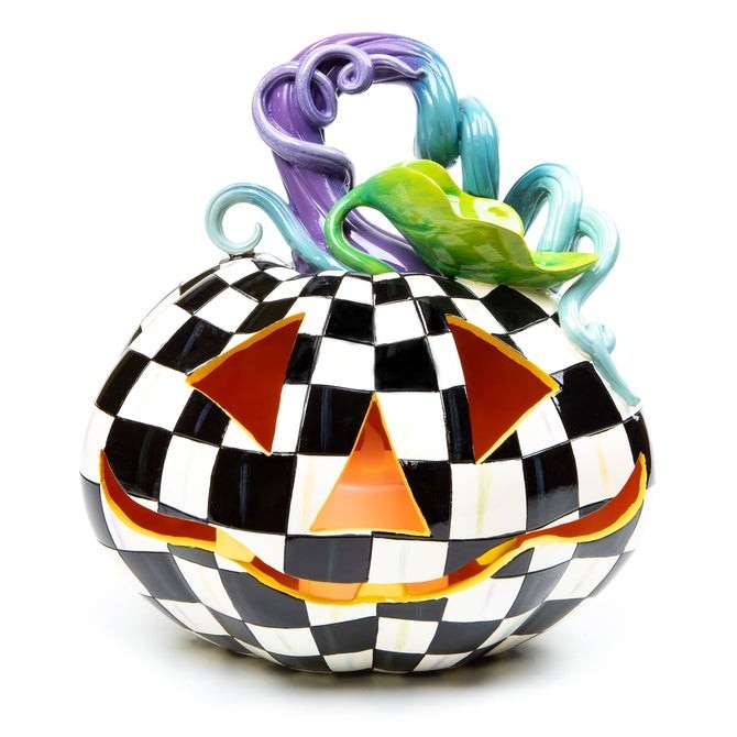 Brand New Mackenzie Childs Fortune Teller Jack O' Lantern