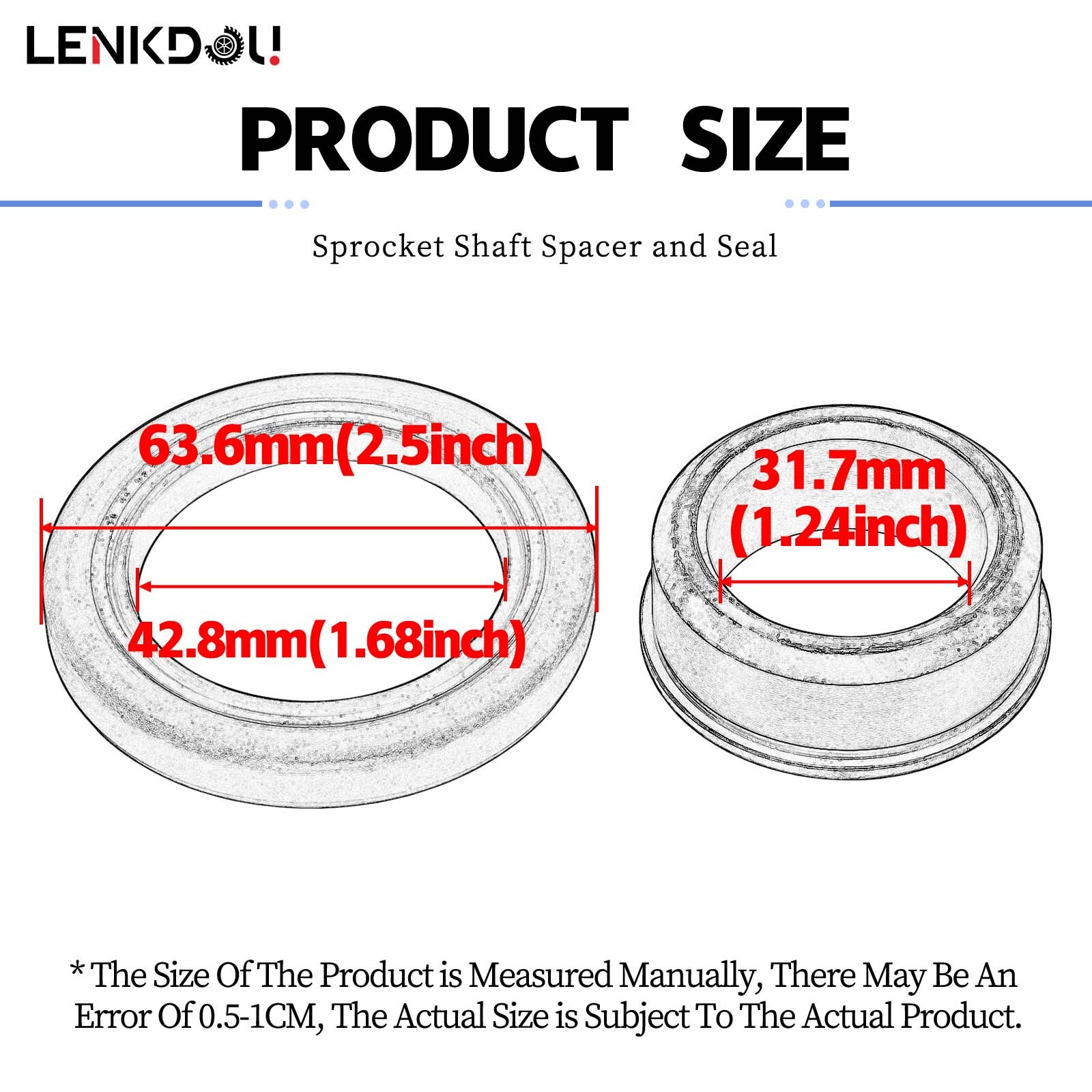 Sprocket Shaft Spacer and Seal Kit for Harley Big Twin Shovelhead Evo FX FL NEW