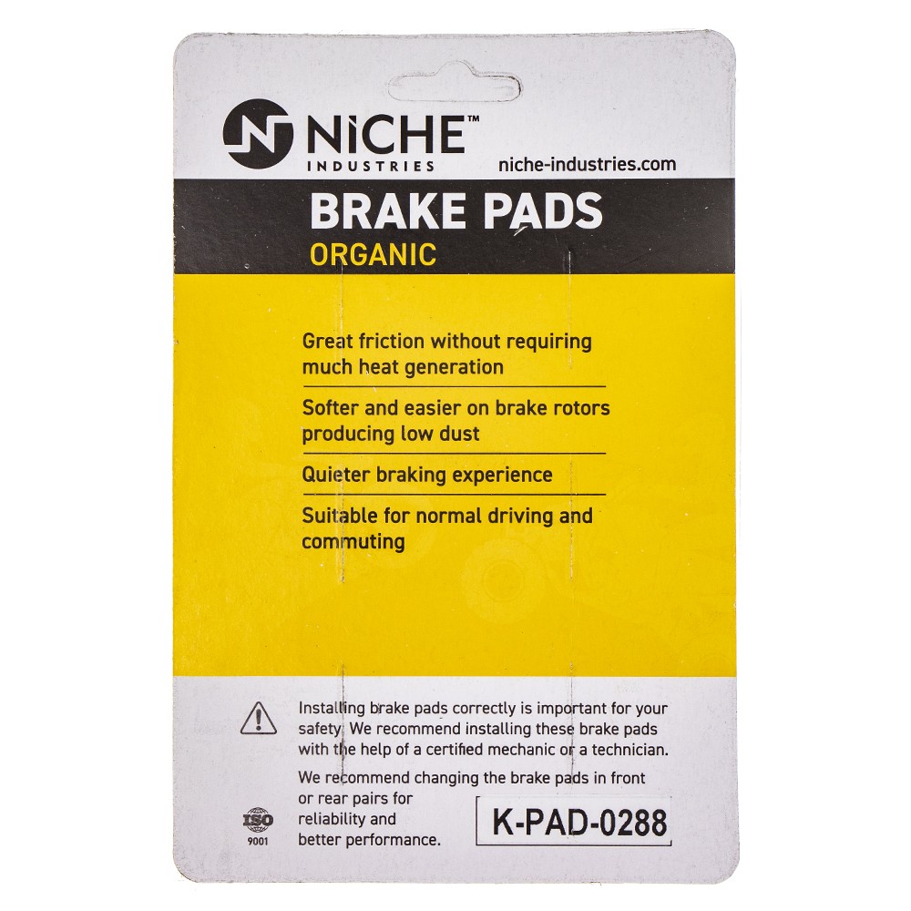 NICHE Brake Pad Set for Victory Cross Country Hammer Roads Front Rear Organic