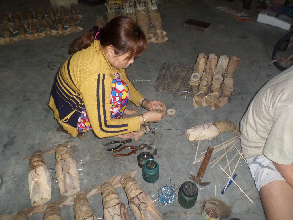 Handmade Bamboo Lobster Wall Decoration Model, New, Free Shipping